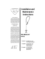 Preview for 1 page of T&S PRE-RINSE UNIT B-0113 Installation And Maintenance Instructions Manual