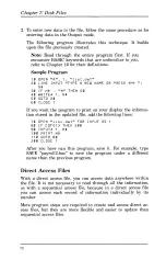 Предварительный просмотр 72 страницы Tandy 1000 MS-DOS Basic Reference Manual