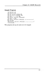 Preview for 235 page of Tandy 1000 MS-DOS Basic Reference Manual