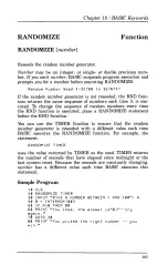 Предварительный просмотр 287 страницы Tandy 1000 MS-DOS Basic Reference Manual