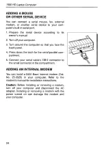 Предварительный просмотр 24 страницы Tandy 1500HD User Manual