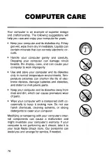 Предварительный просмотр 76 страницы Tandy 1500HD User Manual