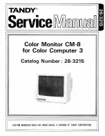 Tandy CM-8 Service Manual preview