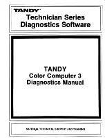 Tandy Color Computer 3 TRS-80 Diagnostic Manual preview