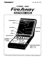 Tandy Cosmic 2000 Fire Away Manual preview