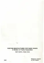 Предварительный просмотр 72 страницы Tandy DCM-7 Operation Manual