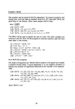 Предварительный просмотр 62 страницы Tandy DMP 106 Operation Manual