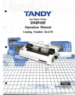 Preview for 1 page of Tandy DMP-I05 Operation Manual