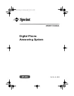 Предварительный просмотр 1 страницы Tandy RadioShack Sprint SP-805 Owner'S Manual