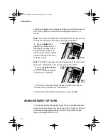 Предварительный просмотр 14 страницы Tandy RadioShack Sprint SP-805 Owner'S Manual