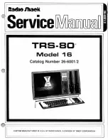 Preview for 1 page of Tandy TRS-80 Model 16 Service Manual