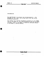 Preview for 5 page of Tandy TRS-80 Model 16 Service Manual