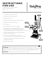 Предварительный просмотр 1 страницы TANDYPRO 3980-01 Instructions For Use