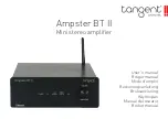 Preview for 1 page of Tangent Ampster BT II User Manual