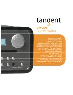 Preview for 1 page of Tangent CINQUE CD-DAB RADIO Manual