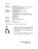 Предварительный просмотр 62 страницы Tangent Dab2go BT User Manual