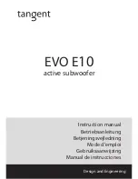 Предварительный просмотр 1 страницы Tangent EVO E10 Instruction Manual