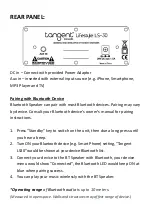 Preview for 10 page of Tangent Lifestyle LS30 User Manual