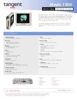 Tangent Medix 1500 Datasheet preview