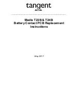 Tangent Medix T22B Replacement Instructions Manual preview