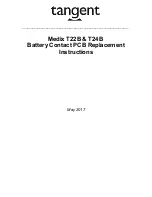 Preview for 1 page of Tangent Medix T22B Replacement Instructions Manual