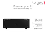 Tangent PowerAmpster II User Manual preview