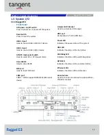 Preview for 10 page of Tangent Rugged E3 User Manual