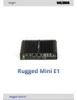 Предварительный просмотр 1 страницы Tangent Rugged Mini E1 User Manual