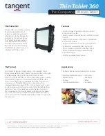 Tangent Thin Tablet 360 Datasheet preview