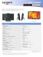 Tangent VITA 2200W Datasheet preview