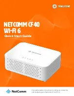 Tangerine NetComm CF40 Wi-Fi 6 Quick Start Manual предпросмотр