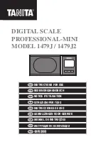 Preview for 1 page of Tanita 1479J Instructions For Use Manual