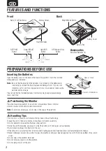 Предварительный просмотр 4 страницы Tanita BC-313 Instruction Manual