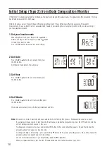 Предварительный просмотр 10 страницы Tanita BC-401 Instruction Manual