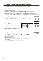 Предварительный просмотр 12 страницы Tanita BC-401 Instruction Manual