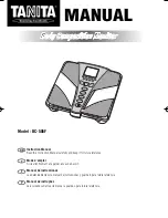 Tanita BC-585F Instruction Manual preview