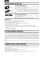 Preview for 4 page of Tanita BC-601F Instruction Manual