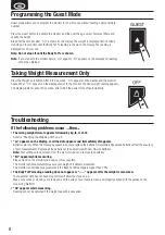 Preview for 10 page of Tanita BC-G01 Manual