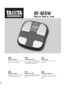 Preview for 1 page of Tanita BF-626W Instruction Manual