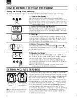 Предварительный просмотр 7 страницы Tanita BF-662 Instruction Manual