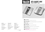 Tanita BF-666 Instruction Manual preview