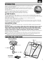 Предварительный просмотр 3 страницы Tanita BF-684W Instruction Manual