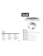 Tanita Body Composition Monitor BC-530 Instruction Manual preview