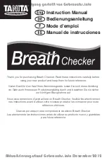 Preview for 1 page of Tanita Breath Checker Instruction Manual