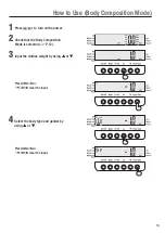 Предварительный просмотр 13 страницы Tanita DC-240 Instruction Manual