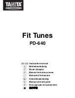 Tanita Fit Tunes PD640 Instruction Manual preview