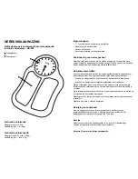 Preview for 5 page of Tanita HA 502 Operating Instructions Manual