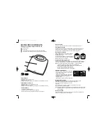 Preview for 4 page of Tanita HD-327 Operating Instructions Manual