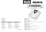 Tanita InnerScan BC-550T Instruction Manual предпросмотр