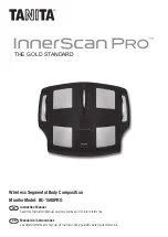 Preview for 1 page of Tanita InnerScan Pro BC-1500PRO Instruction Manual